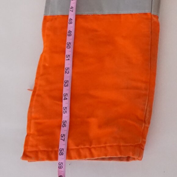 Ago Orange Yellow Insulated Quilt Lined Two-Piece Overalls And Jacket M (44) - Picture 10 of 16